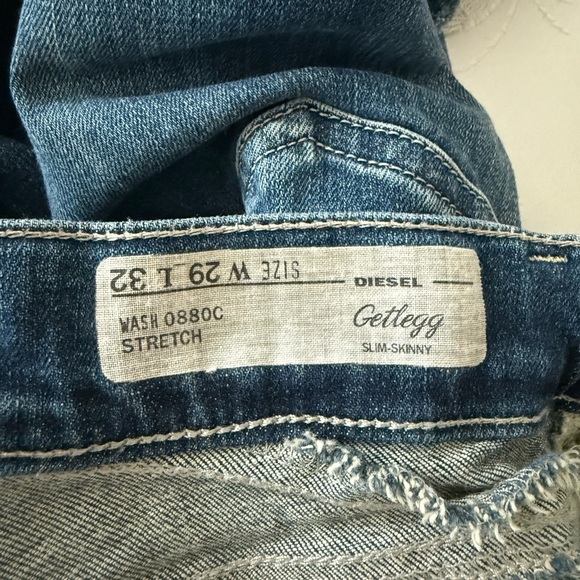 Diesel Distressed Slim Skinny Jeans Size 29W32L - Picture 7 of 7